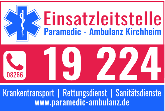 Paramedic-Ambulanz Kirchheim – Krankentransport Einsatzleitstelle